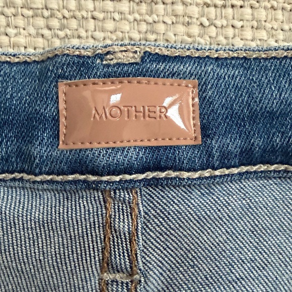 MOTHER LiL’ Rambler Zip Flood Color: Out of the Blue Straight Leg Jeans - Picture 8 of 14
